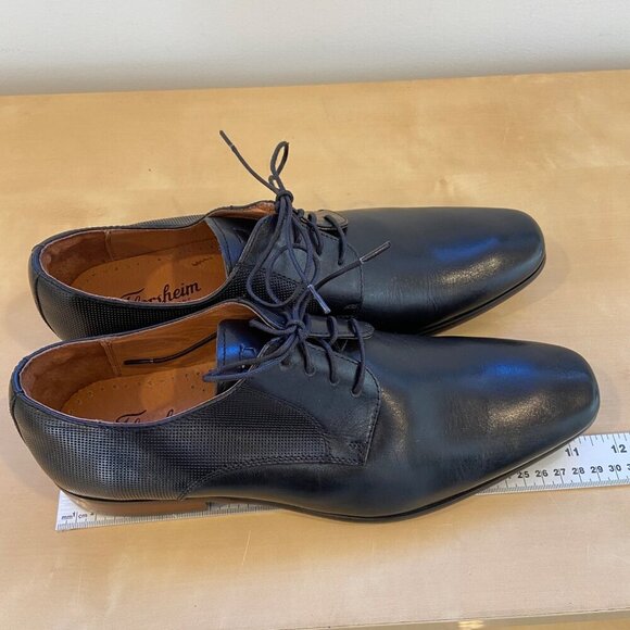 Florsheim Mens Black Leather Oxford Dress Shoe Size 7.5 Lace-Up Formal plain toe - Picture 7 of 16